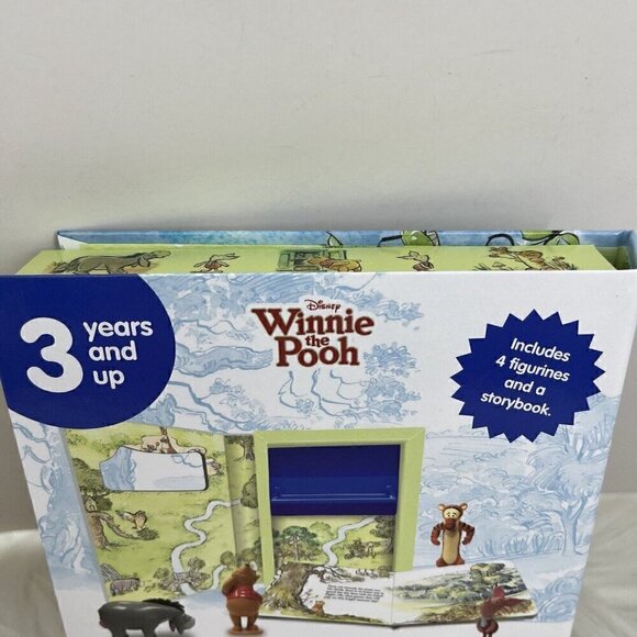 NEW DISNEY Winnie The Pooh Tattle Tales Story Book Set With 4 Figures - Picture 8 of 12
